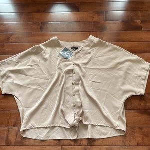 NWT Nude Style Envy V-Neck Blouse, size large